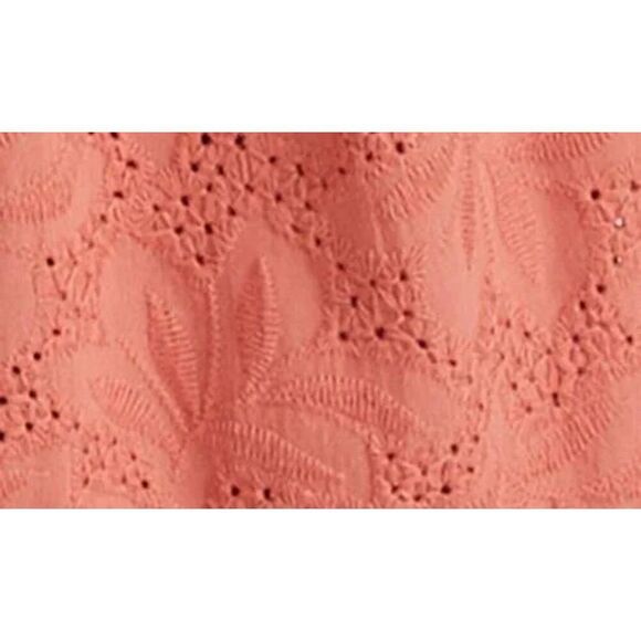 MARINE‎ LAYER Eyelet Willow Midi Dress - Mineral Red Salmon Size Small NWT $168 - Picture 4 of 4